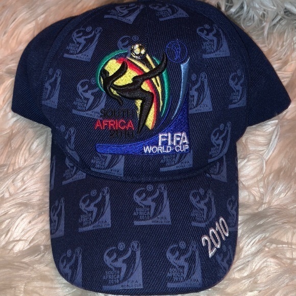 FIFA World Cup South Africa 2010 Baseball Cap Navy Blue - Picture 1 of 11
